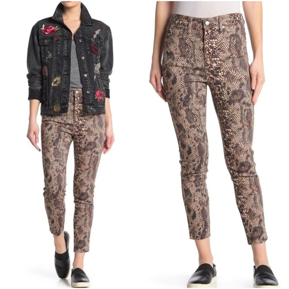 FREE PEOPLE High Rise Snake Print Jeans - Picture 6 of 6